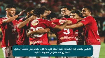 الأهلي يقترب من الصدارة بعد الفوز على فاركو.. تعرف على ترتيب الدوري المصري الممتاز في الجولة الثانية